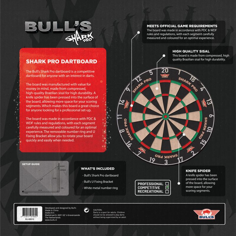  Bull's Shark Pro 360 Dartskive