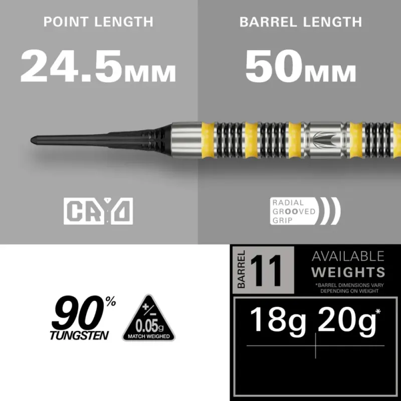 Target Buzz 90% tungsten softtip mod.11