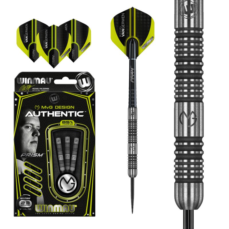 Winmau MVG AUTHENTIC 85% DARTS 23g Stålspiss