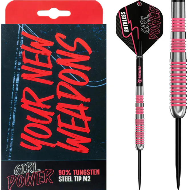 Hovedbilde Ruthless Girl Power Darts 90% tungsten rosa